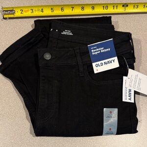 Old Navy Women's Black Rockstar Super Skinny Jeans